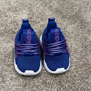 Adidas Kids Navy and Purple Sneakers